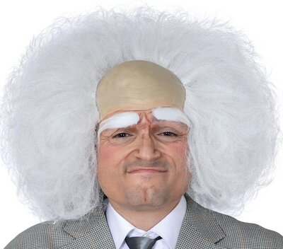 Pánská paruka vědec s pleší/Albert Einstein