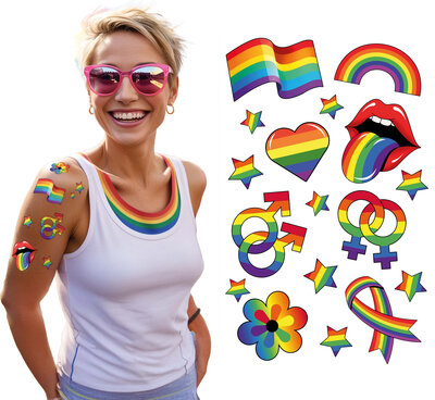 Tetování Pride, 14 x 30 cm