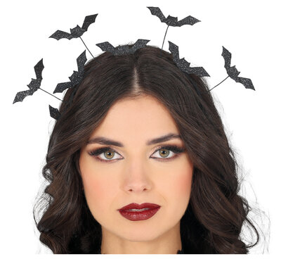 Dámská čelenka s netopýry