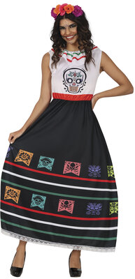 Dámský kostým s lebkou, Dia de Los Muertos