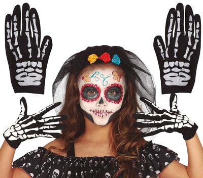 Dětské rukavice kostlivec, 22 cm