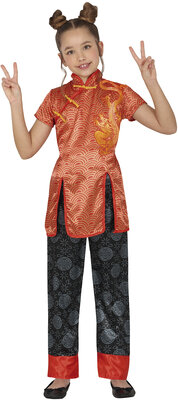 Dívčí čínský kostým s drakem