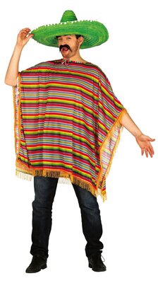 Mexické poncho pro dospělé