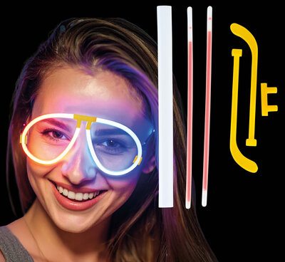 Neonové svítící brýle