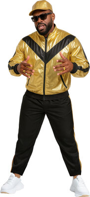 Pánská retro šusťákovka, zlatá