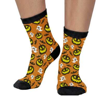 Ponožky s motivem dýně a ducha