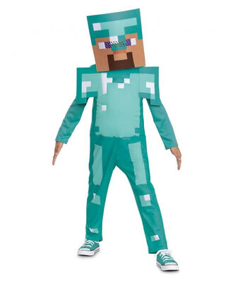 Chlapecký kostým Steve Minecraft, modrý