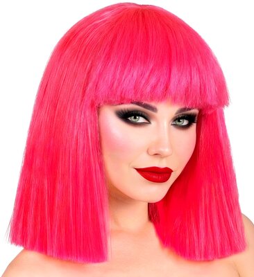 Dámská růžová paruka "showgirl"