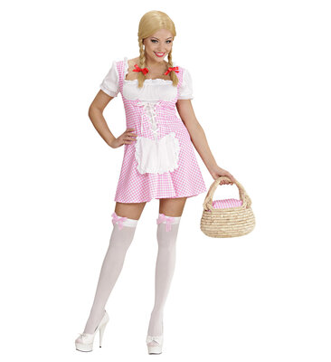 Dámský dirndl kostým hospodyňka, růžová