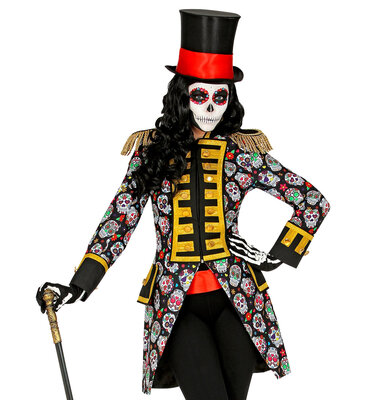 Dámský kabát Dia De Los Muertos