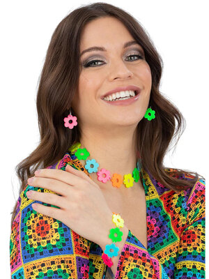 Hippie květinová sada šperků