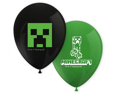 Latexové balónky Minecraft, 8 ks