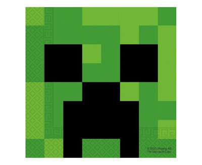 Papírové ubrousky Minecraft, 33 x 33 cm, 20 ks