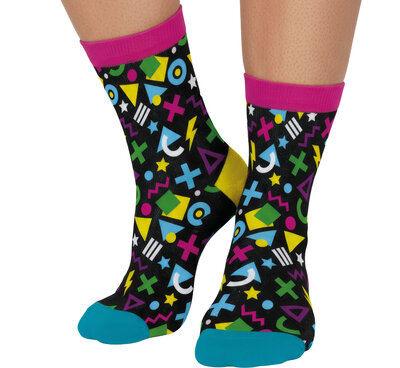 Ponožky s motivem 80desátek černé