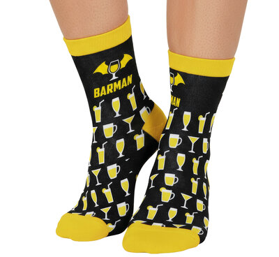 Ponožky s nápisem BarMan