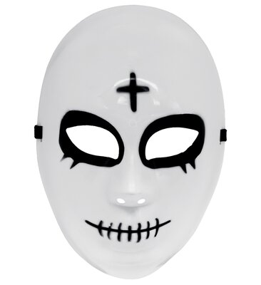 Satanská maska z tvrdého plastu pro dospělé