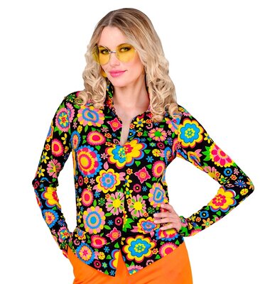 Dámská hippie květinová košile ve stylu 60. let
