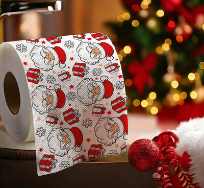 Vánoční dvouvrstvý toaletní papír Santa Claus, 30 m